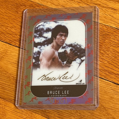 BRUCE LEE # 193 KEEPSAKE 50TH ANNIVERSARY DRAGON BORDER SUPER PULL 01/01 MASTER - Imagen 2 de 9