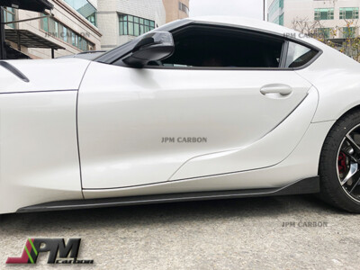 For Toyota Supra A90 2019+ OE Style Carbon Fiber Side Skirts Splitter Lip CF MK5
