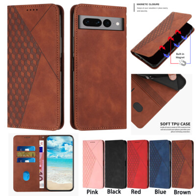For Google Pixel 11 Pro XL 10 9 8 6 Magnetic Leather Flip Stand Card Wallet Case