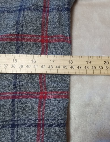 Hudson And Barrow Mountain Flannel Shirt Boys Size Large Grey Red Blue - Picture 8 of 9