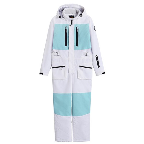 New Outdoor Windproof Warm Ski Suit Winter Snowboard Double One-piece Ski Suit - Picture 16 of 20