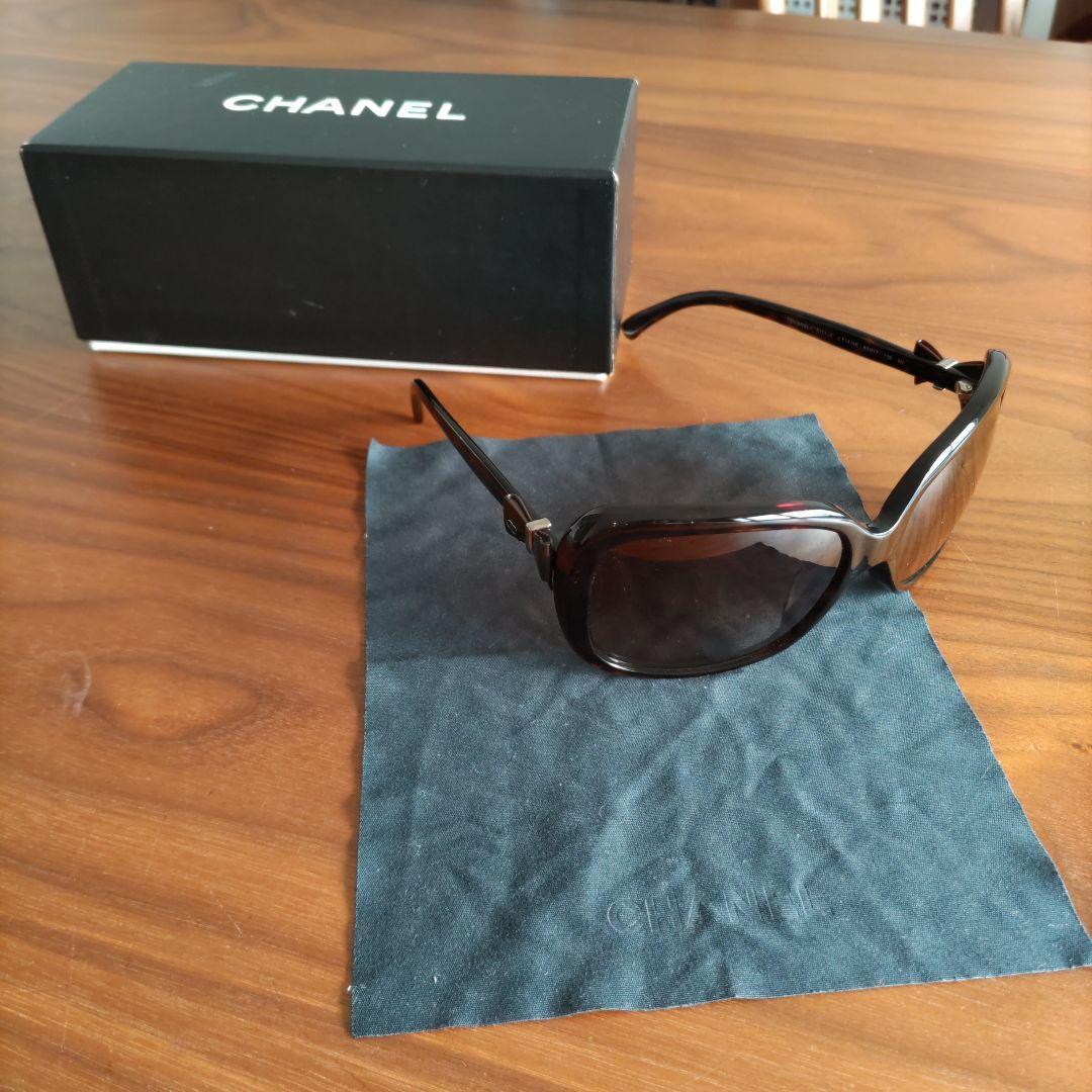 【美品】 CHANEL sunglasses リボン 箱ケースなし CHANEL Side Logo Black Sunglasses New Unused From Japan | eBay