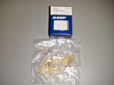 AMP 1-66569-0 Amplinite Electrical Gold Plt 18AWG x 100 Connectors 20DF Socket