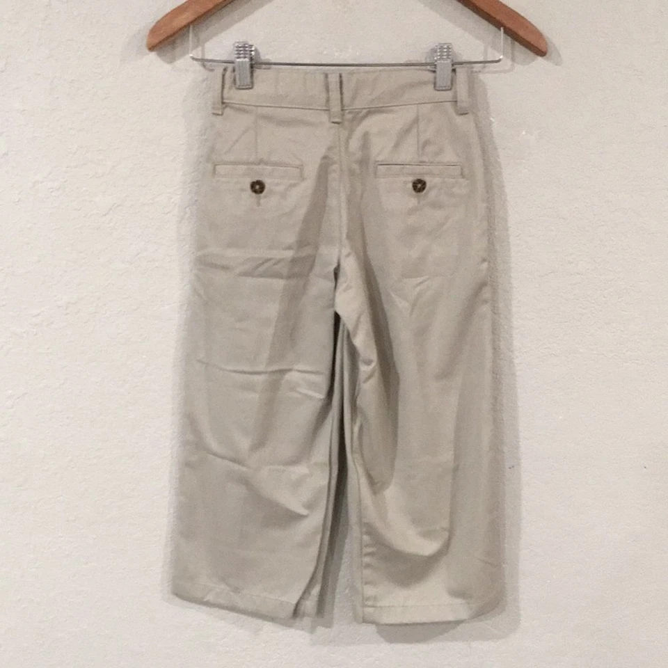 George Boys Sz 5 Tan Pleated Dress Pants Adjustable 100% Cotton - Image 4 of 4