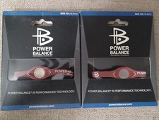 Pair Of Power Balance Energy Bracelet Size XSmall Color Light Burgundy