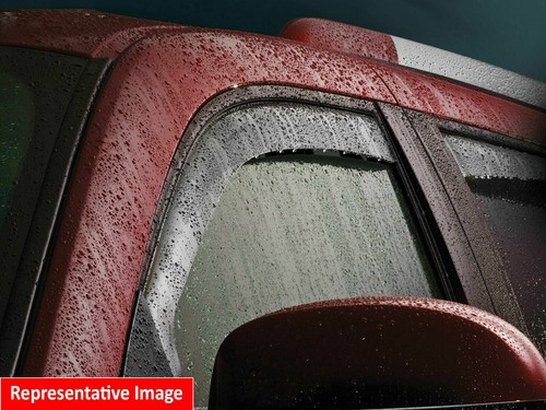 WeatherTech Side Window Deflectors for Dodge Ram 1500 Quad - 2009-2018 - Dark - Picture 2 of 6