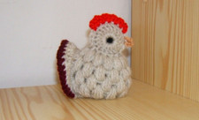 Crochet Hen Egg Cover, Easter decor