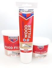 Wood Filler Repair White Ready Mixed Bartoline Various Sizes 500g 1kg 330g Tube
