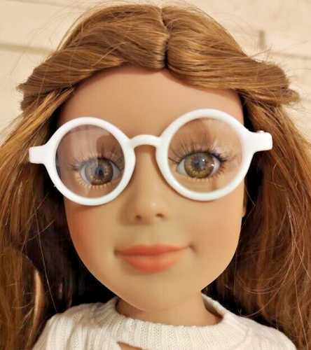 I M A Girly White Round Glasses Accessoires 43 46cm Doll Clothes Outfit i-m-a-girly-white-round-glasses-accessoires-43-46cm-doll-clothes-outfit