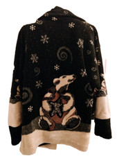 Vintage Nordic Lights Usa Jacket Polar Bear X Night Sky Discontinued Size S 