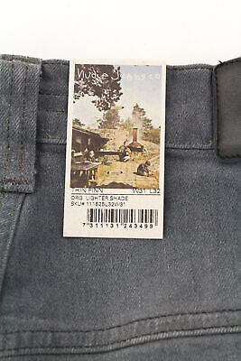 NUDIE Jeans Thin Finn Men Jeans W31/L32 Slim Fit Grey Cotton NUDIE Jeans Thin Finn Men Jeans W31/L32 Slim Fit Grey Cotton