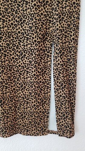 Urban Outfitters Skirt New Size Small XS Leopard Bodycon High Slit Taylor - Picture 3 of 3