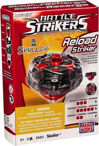 MEGA Bloks Battle Strikers Turbo Tops Reload Striker Series 1 Magnext Anime RARE - Foto 23 di 40
