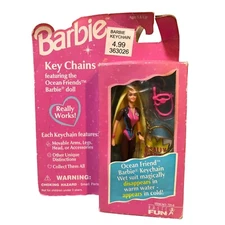 Mattel Basic Fun Barbie Key Chain Ocean Friend Barbie