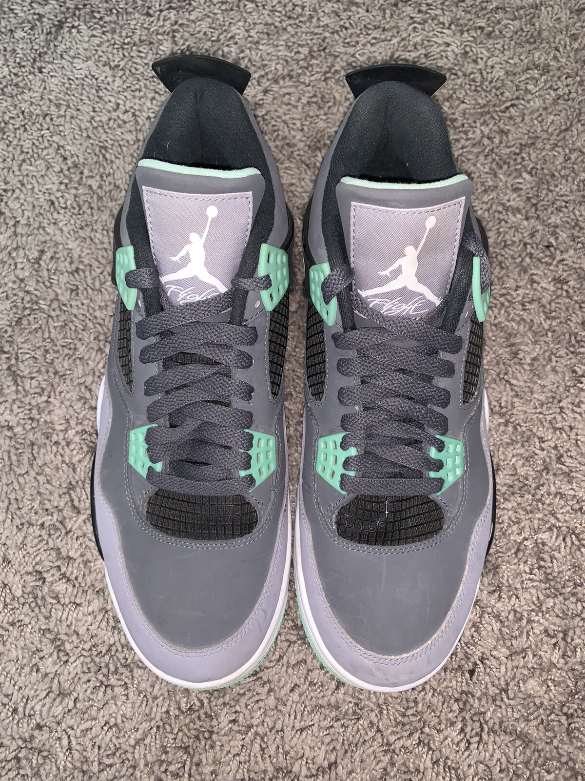 jordan 4s grey green
