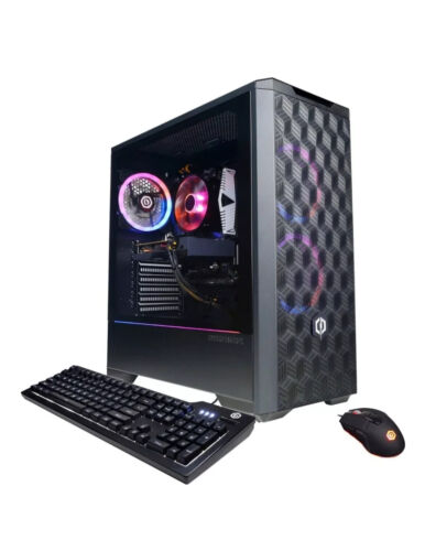 CyberPowerPC - AMD Ryzen 3 4100 - 8GB Memory Plus Acer Monitor