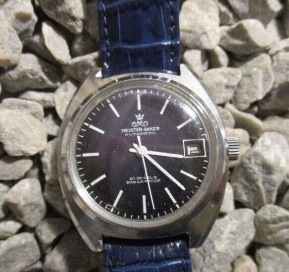 MEISTER ANKER Automatic Date 37 mm 60er Jahre 1960s