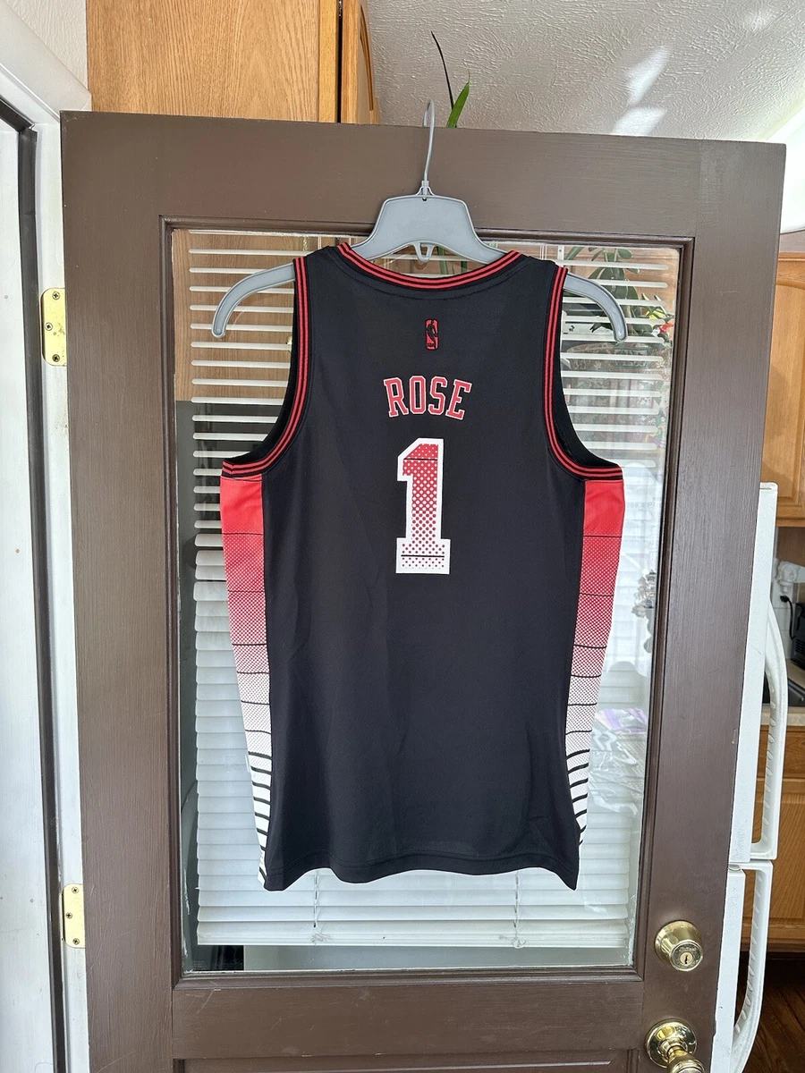 Derrick rose black sales jersey authentic