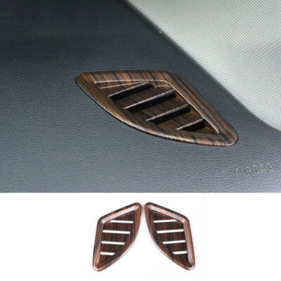 Fit For BMW X2 F39 2018-2021 Wood Grain Left And Right Air Outlet Vent Trim 2PCS
