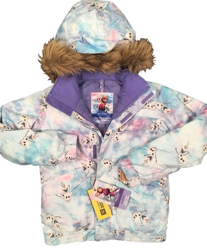 NEW $140 Burton & Disney Frozen Youth Girls Twist Jacket! Olaf Elsa & Anna - Picture 2 of 4