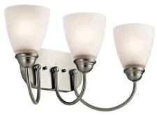 Kichler 45639NI Jolie 3-LightBath Vanity in Brushed Nickel