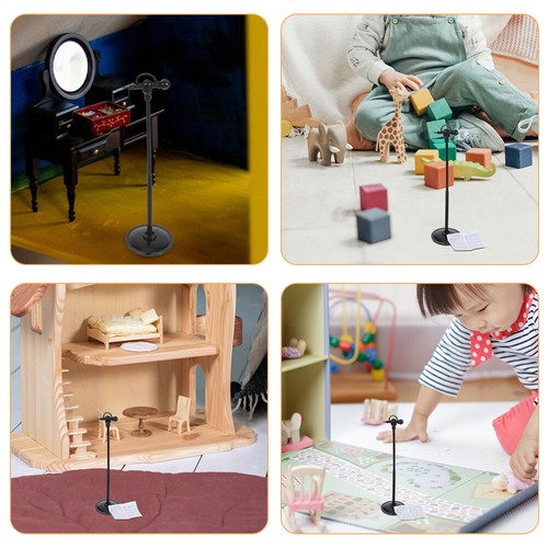 5 Pcs Dollhouse Microphone 1:12 Accessories Scale Model Accessory Display - Picture 5 of 12