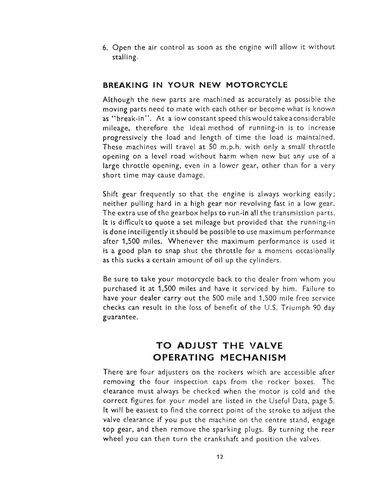 Triumph Owners Manual Book 1969 TR6R, TR6C & T120R Tiger, Trophy & Bonneville. - Picture 3 of 12