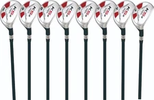 Tall Senior Mens Majek Golf +1" Longer Than Std, Hybrid Set (3-PW) Senior Flex