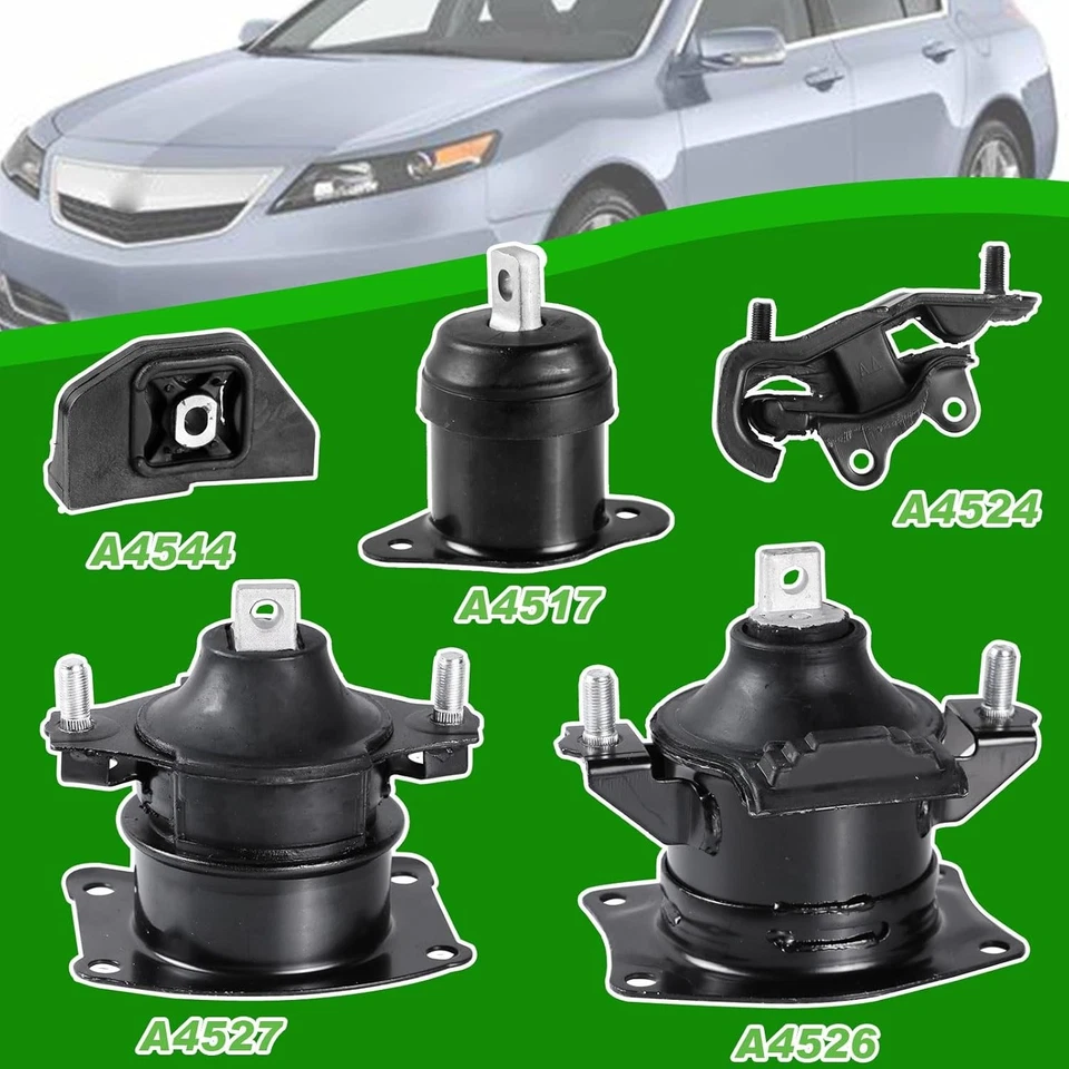 Montaje motor compatible con Acura TL 3.2L 2004 2005 2006 negro Foto 3 de 4
