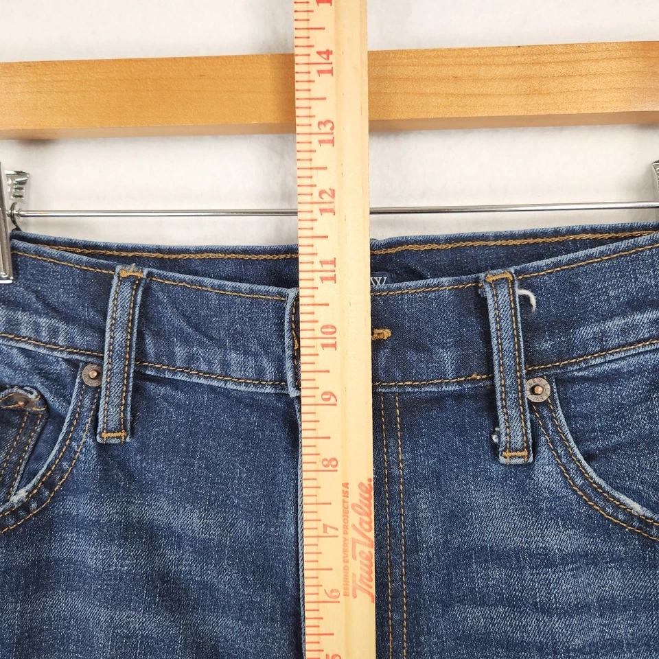 J Crew Jeans Mens 32X34 Blue Flex Straight Leg Dark Wash Ankle Denim Casual - Image 4 of 4