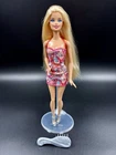 2013 Barbie Color Chalk Hair Doll Y7450 With Original Dress Shoes And Brush HTF