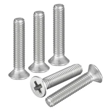 M3.5-0.6x14 Flat Head Machine Screws -50pcs -304 Stainless Steel -Silver