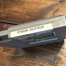 Bandai Family Fun Fitness Athletic World NES 5 Screw Game Cartridge Only