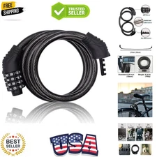 Lightweight 3ft Combination Cable Lock for Bikes and Scooters - Secure & Safe