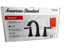 American Standard Rumson 8 in Widespread 2-Handle Bathroom Faucet in Matte Black