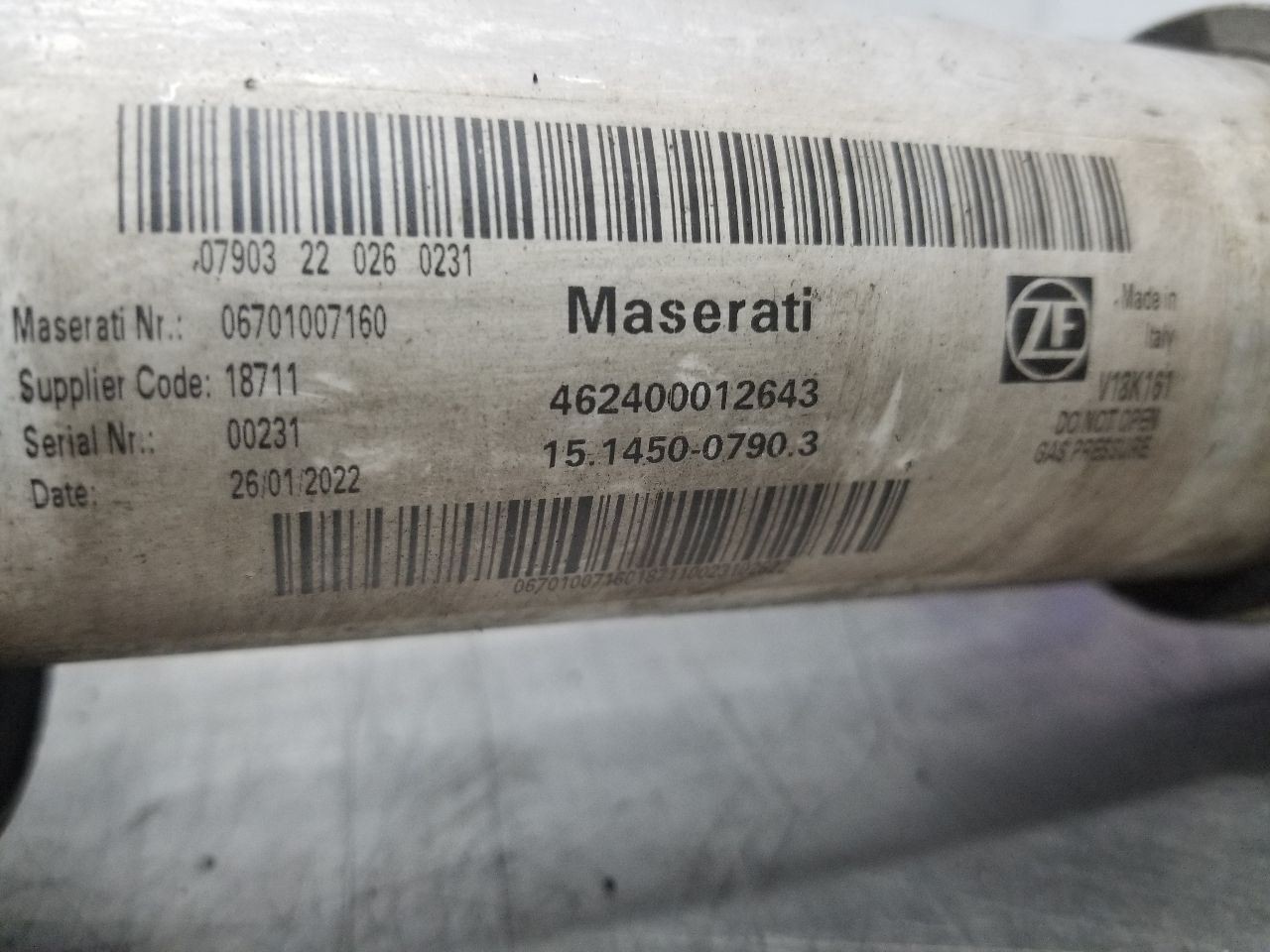 22 2022 MASERATI LEVANTE MODENA S 3.8L STRUT FRONT LEFT DRIVER 