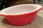 Vintage Pyrex #080 Flamingo Pink 1950s 8 oz Individual Casserole