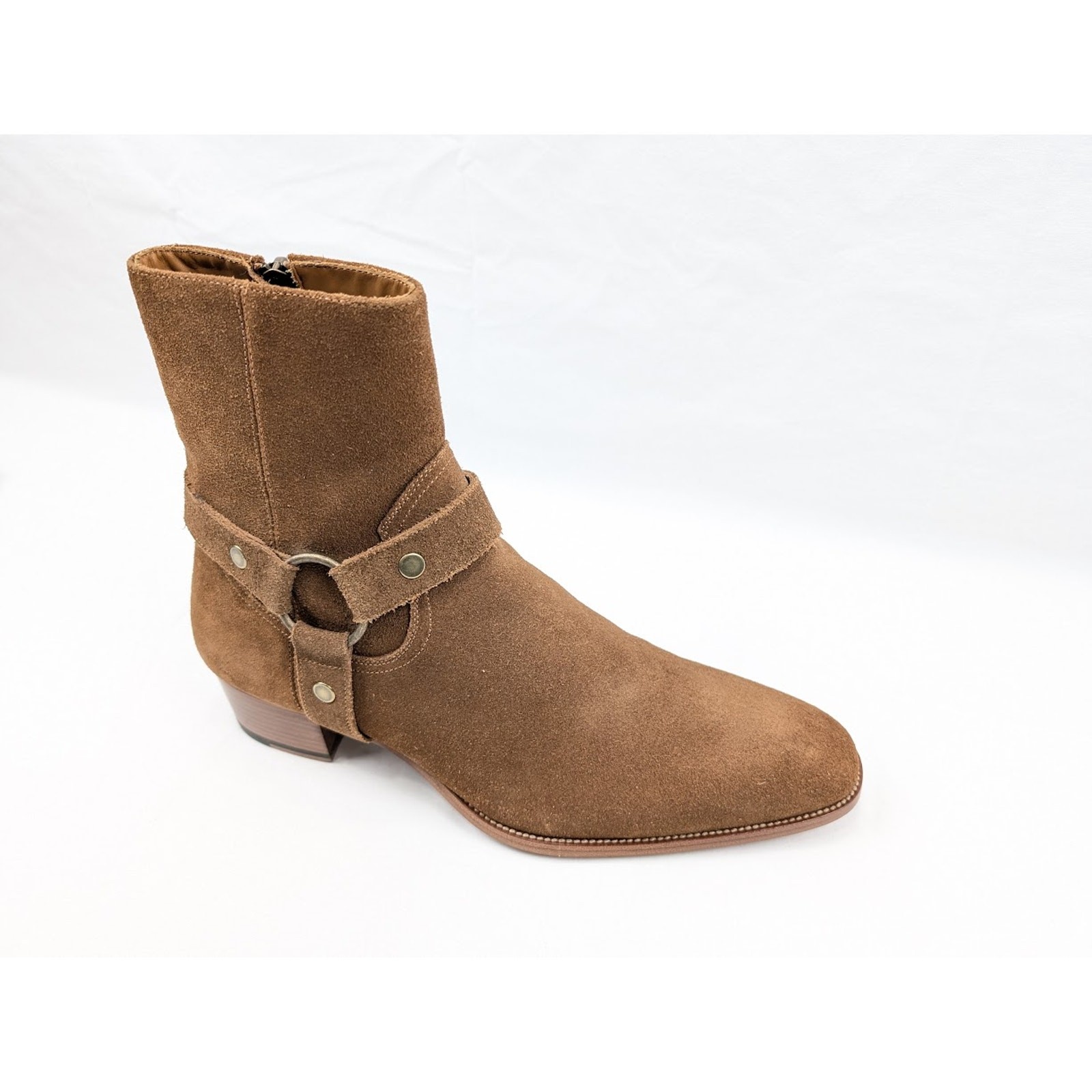 Stivali Saint Laurent Paris Wyatt 40 Harness in Camar Nuovi con etichette 44