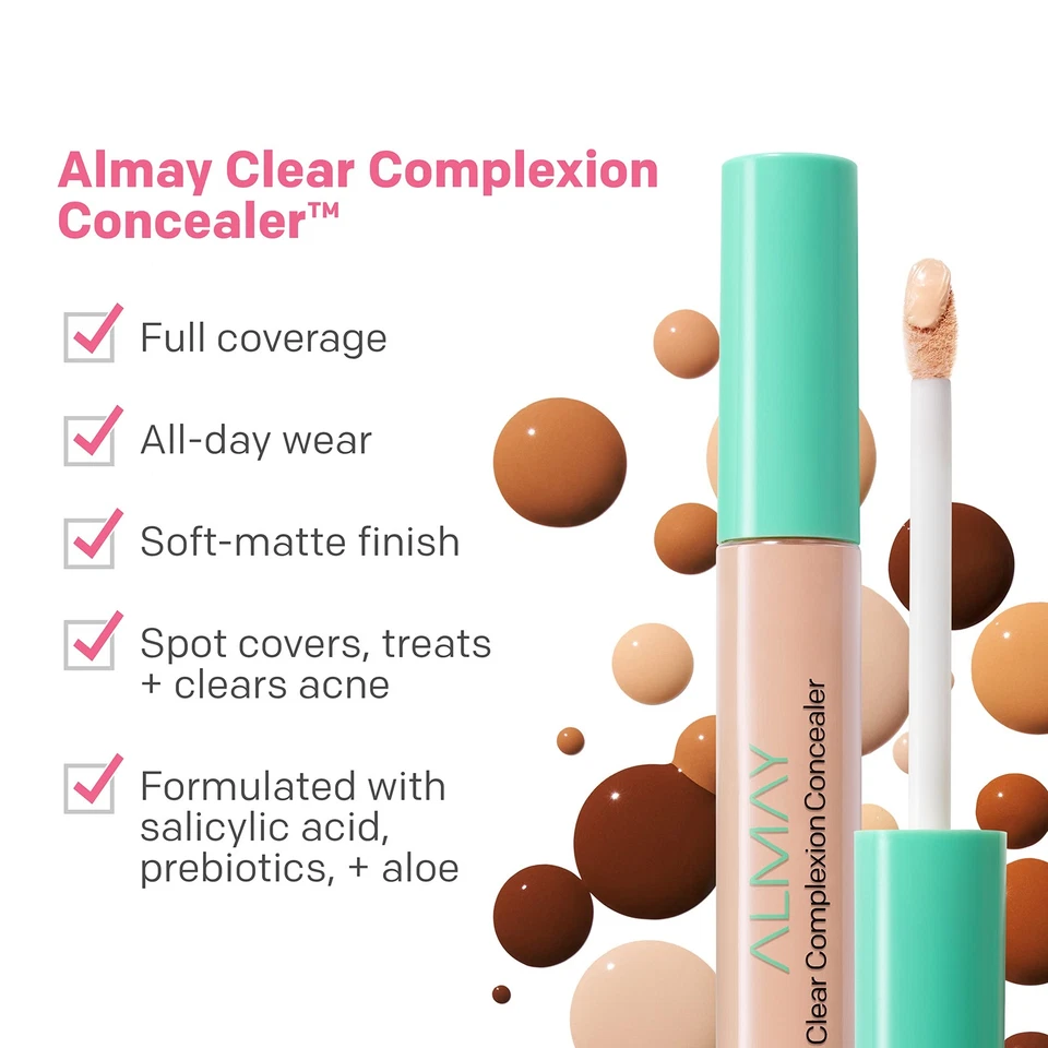 Corrector de maquillaje Almay Clear Complexion para tratamiento de manchas y acné con Foto 3 de 4