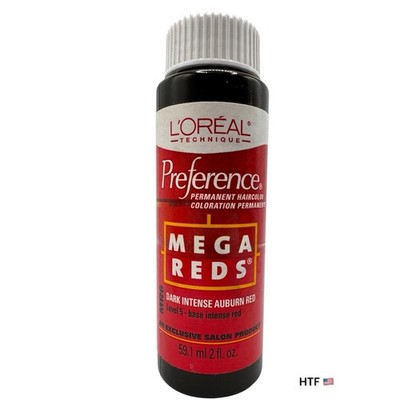 Loreal Preference Mega Reds MR6 Dark Intense Auburn Red - 2 oz