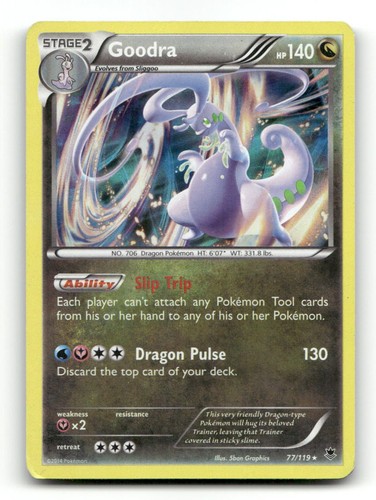 Goodra 77/119 Holo Rare Phantom Forces Pokemon MP