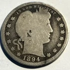 elf Barber Quarter Dollar 1894 S  A88