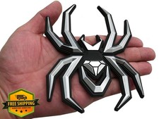 Generic Chrome Spider 3D Emblem Badge Sticker