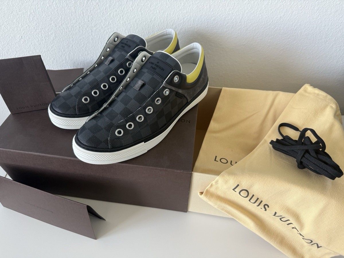 Brand New Louis Vuitton Twister Trainer Gray Damier Suede  display picture 2