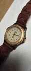 Vintage Men's Timex Indiglo 37mm Watch w/Brown Leather Braided Strap - New Batt