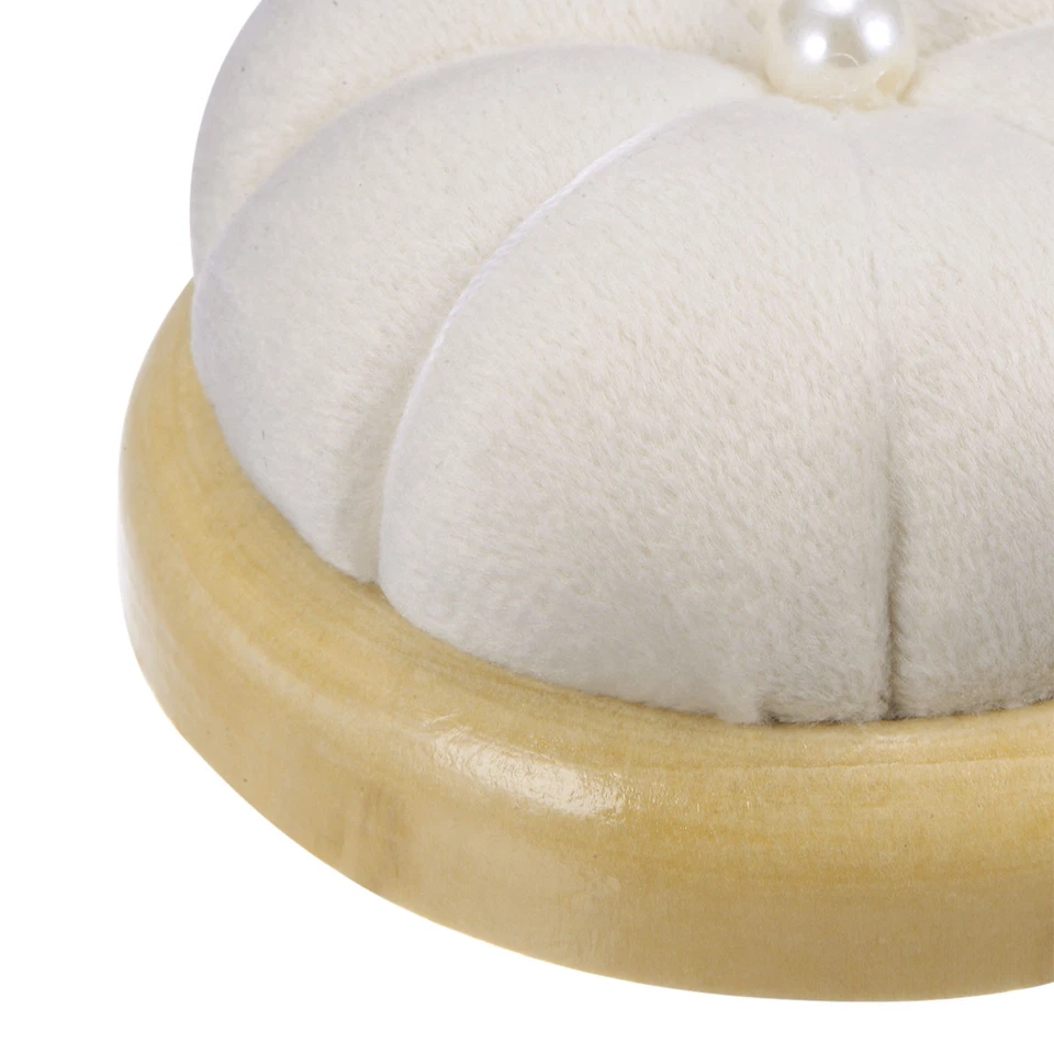 Base de madera Pin Cojín Estilo japonés Lindo Aguja Soporte Pin Cojines Crema Foto 4 de 4