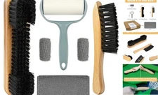 Pool Table & Rail Brush 5 Set, Billiard Felt Cleaner Accessories with 2 Wooden 