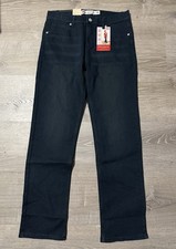 Levis 514 Boys Jeans Dark Blue Size 18 Regular 29x31 Slim Straight Leg
