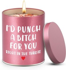 Valentines Galentines Day Gifts for Her Scented Candle: Medium, Rose Gold 