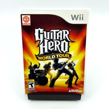 Guitar Hero: World Tour (Nintendo Wii, 2008) Complete w/Manual CIB Tested